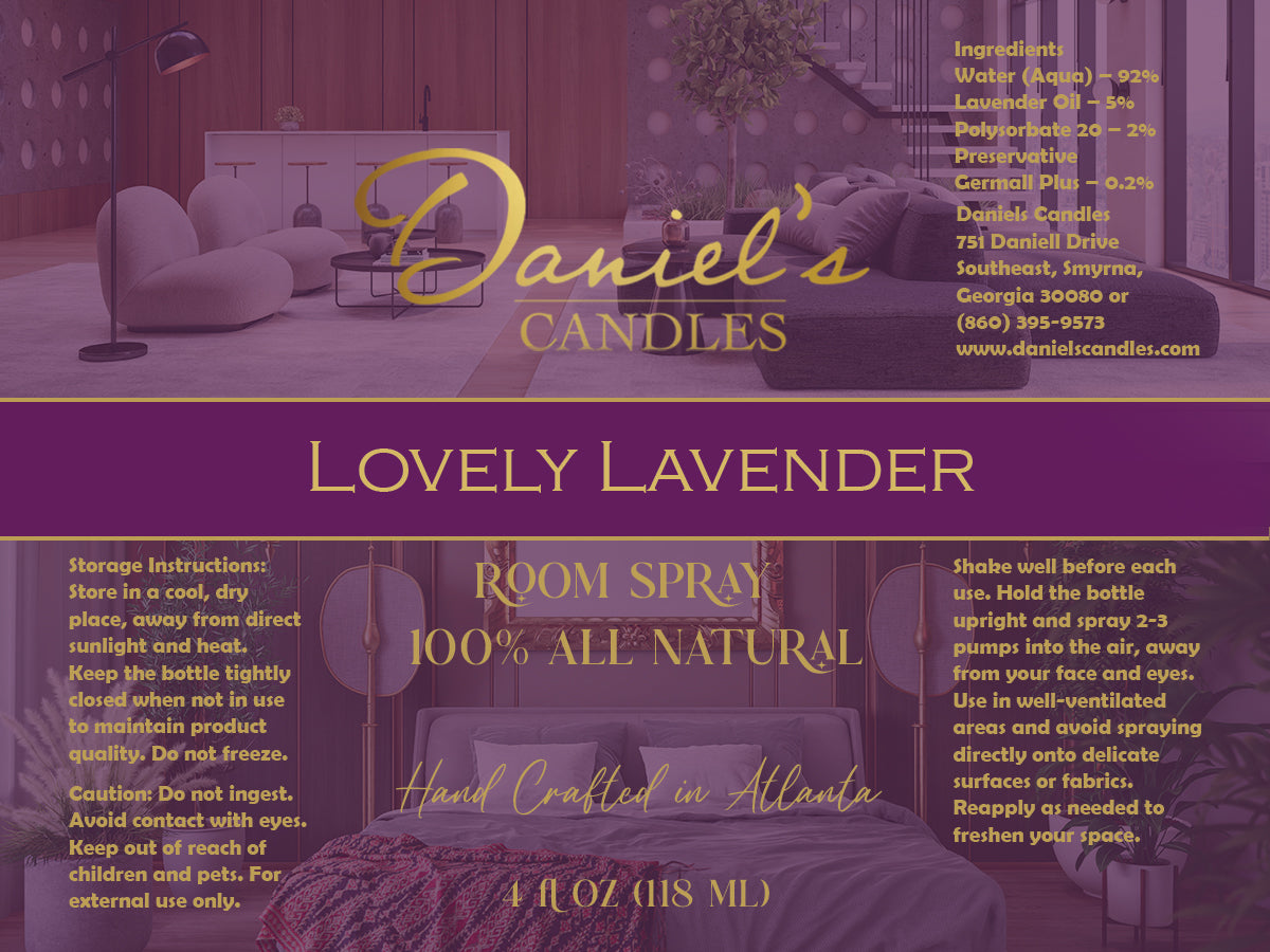 Lovely Lavender Room Spray