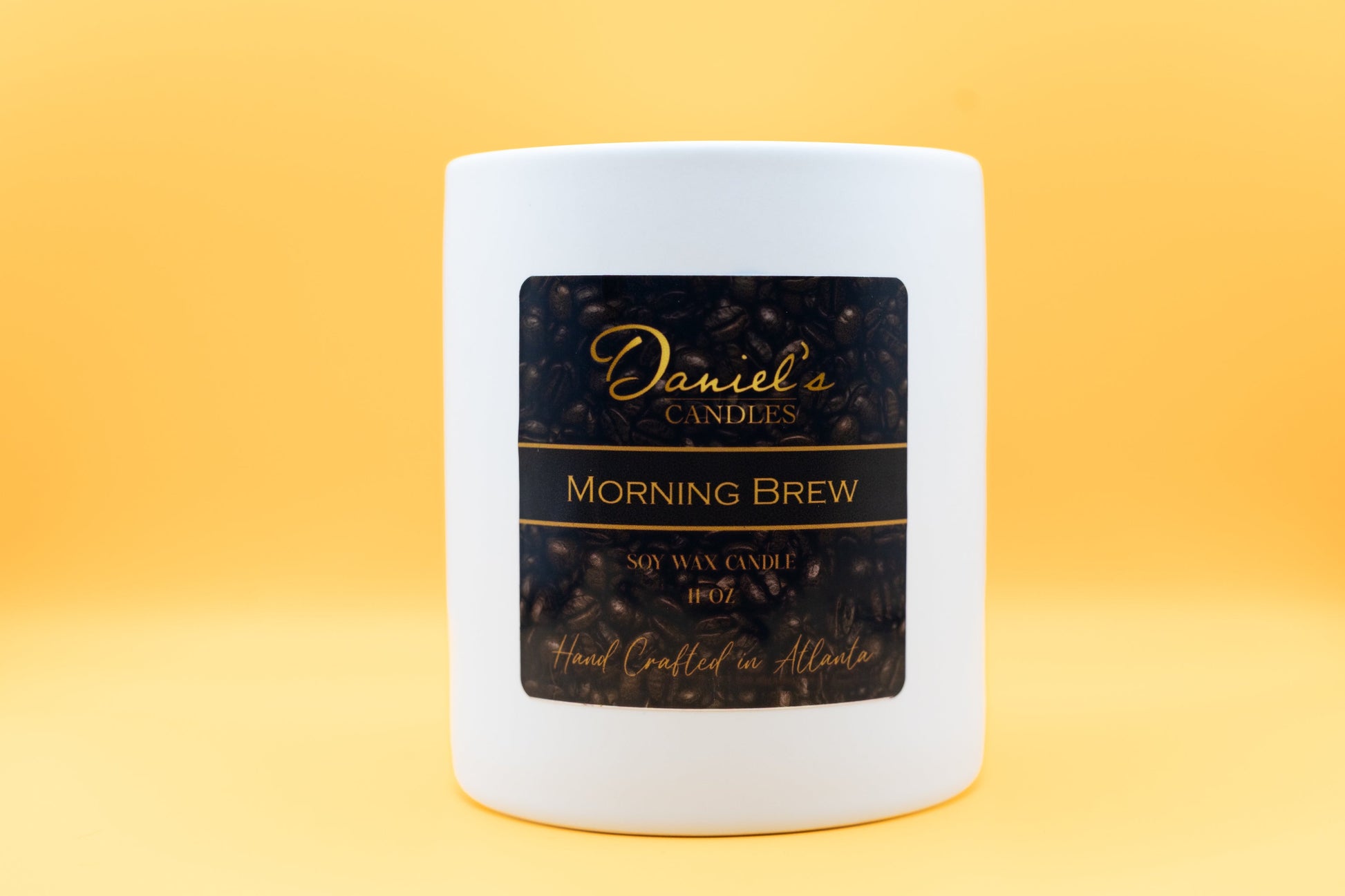Daniel's Candles Morning Brew 11oz hand-poured soy candle